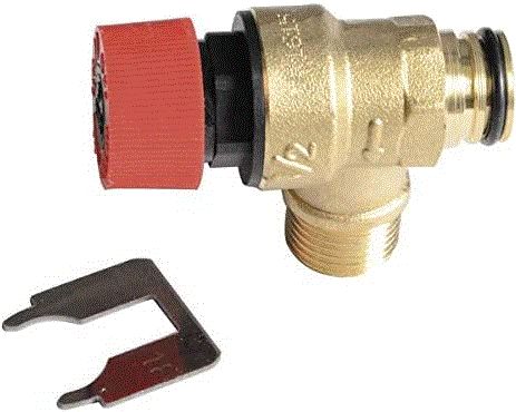 VALVULA SEGURIDAD 1/2" 3BAR. BAYONETA MACHO