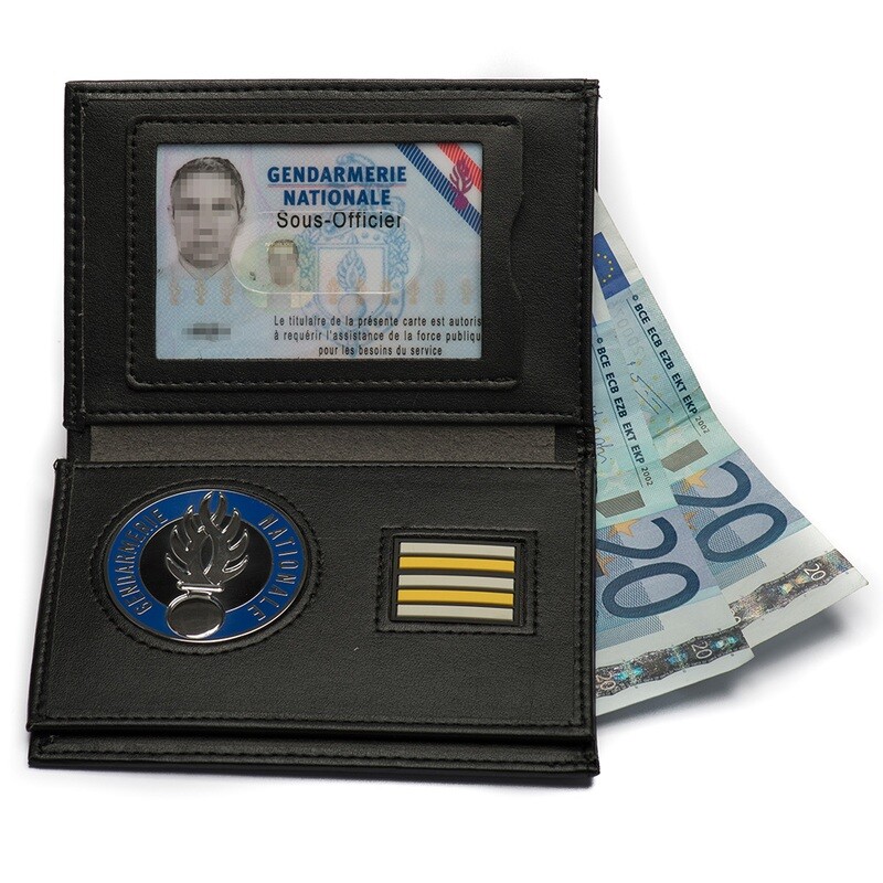 Porte carte 3 volets avec grade