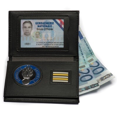 Porte carte 3 volets avec grade