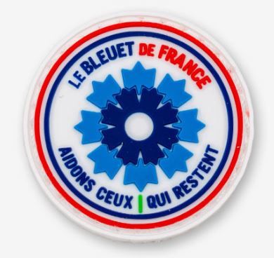 Mini écusson rigide Bleuet de France