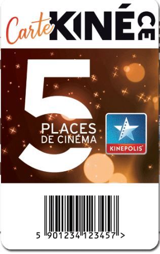 Kinépolis - Carte de 5 ou 8 places de cinéma