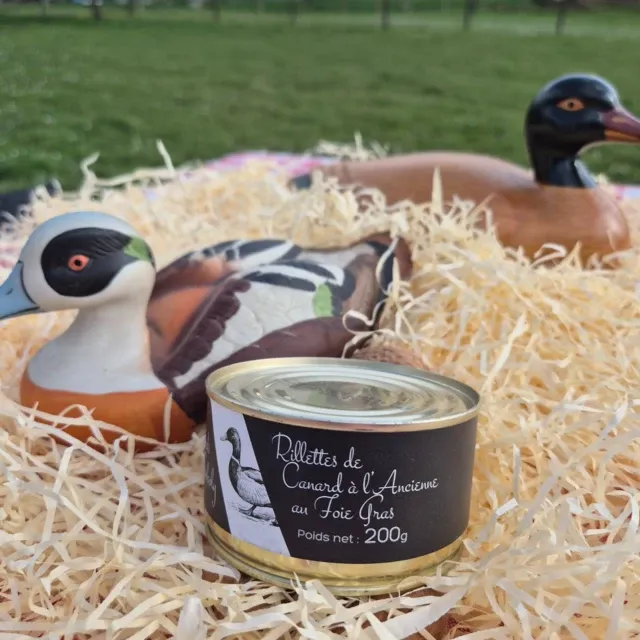Rillettes de canard à l&#39;Ancienne au Foie Gras