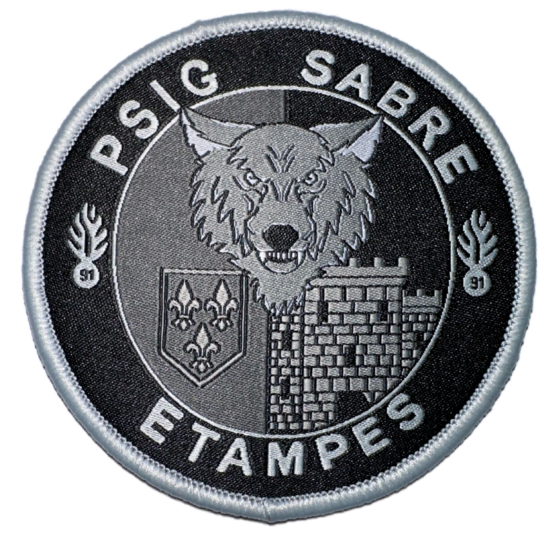 Rondache du PSIG Etampes SABRE 2023 - Tissé