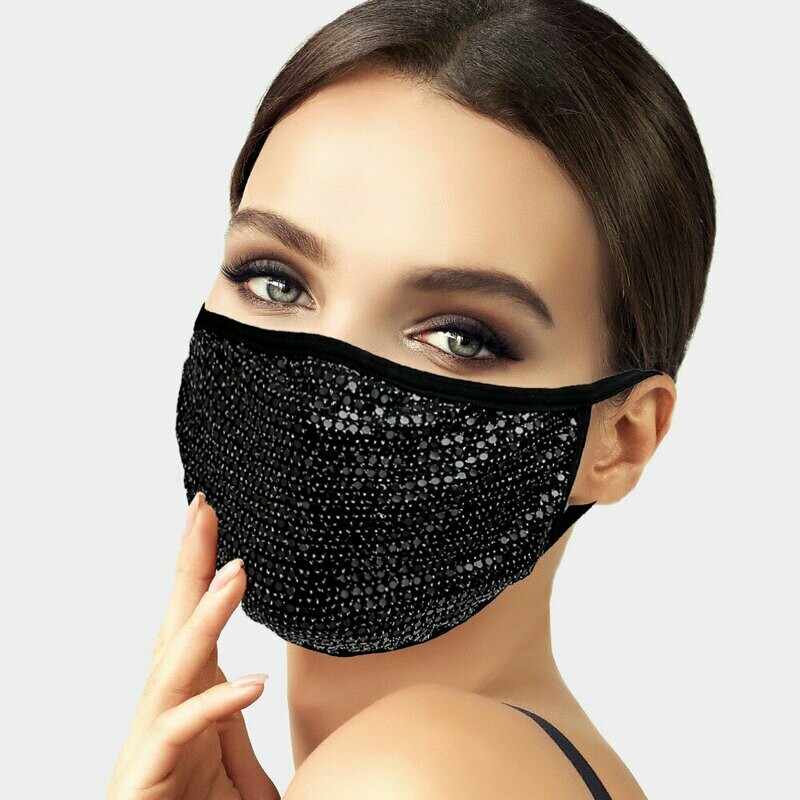 M126 Bling Polka Dot Fashion Mask 