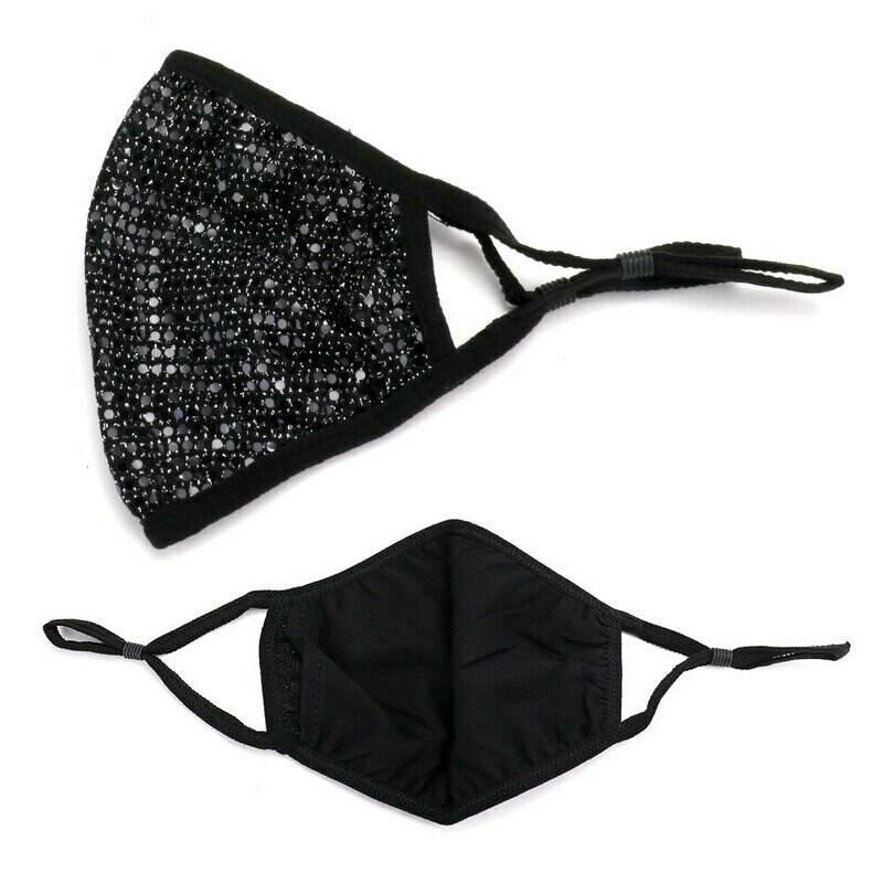 M126 Bling Polka Dot Fashion Mask