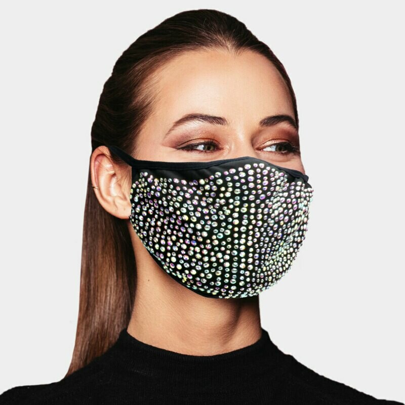 M123 Stone Studded Fashion Mask