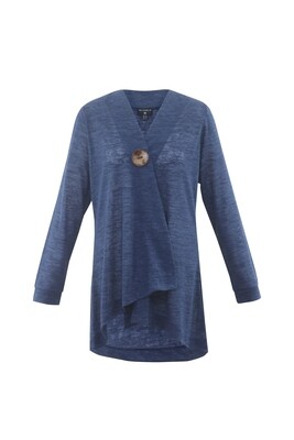 Ocean Blue Button Cardigan