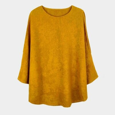 Open Shoulder Solid Poncho