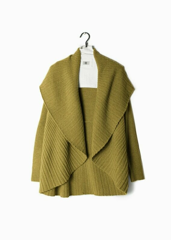 Heather Pleats Cardigan Shawl