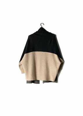 Two Tone Cape Cardigan