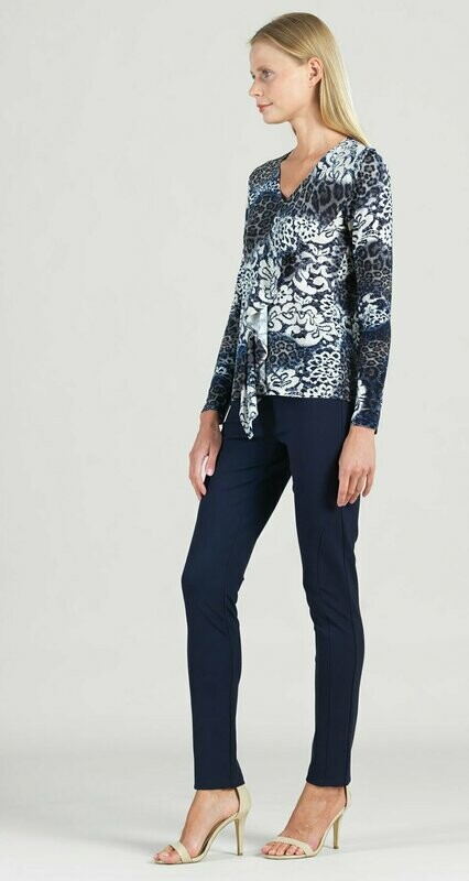 Lace Animal Print Cascade Drape