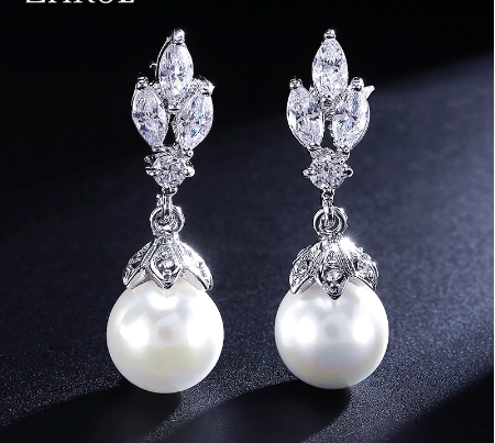 Marquis Drop with Crowned Pearl