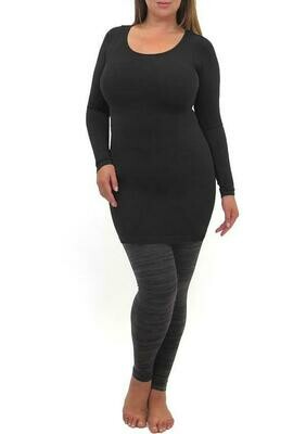 Extended Size Long Sleeve Dress