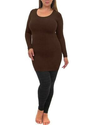 Extended Size Long Sleeve Dress