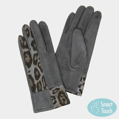 Leopard Pattern Smart Touch Gloves