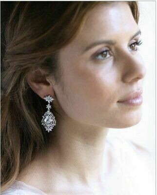 Gorgeous Large Pear Drop Marquis Earring