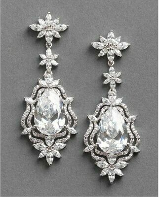 Gorgeous Large Pear Drop Marquis Earring