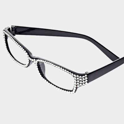 Clear Crystal Pave Rectangular Readers Clear Crystal Pave Rectangular Readers