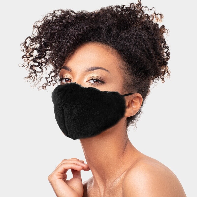 Faux Fur Fashion Mask