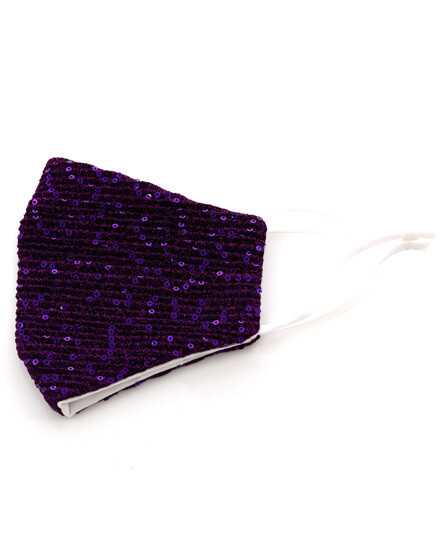 Sequin Fashion Mask With Filter Pocket
