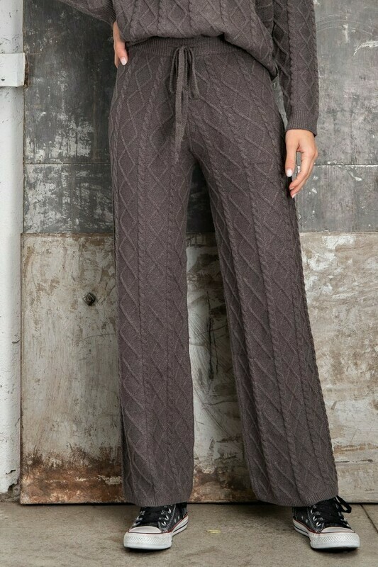 Titanium Cable Twist Pattern Lounge Pants