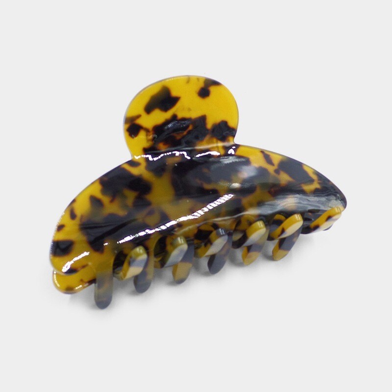 Round Celluloid Acetate Hair Claw Clip
