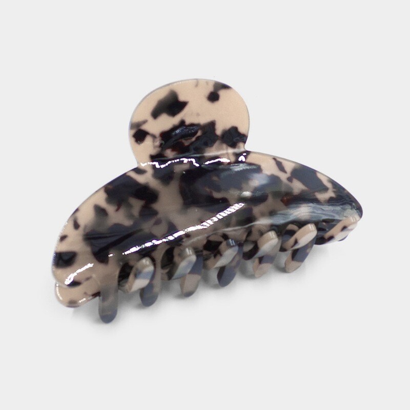 Round Celluloid Acetate Hair Claw Clip