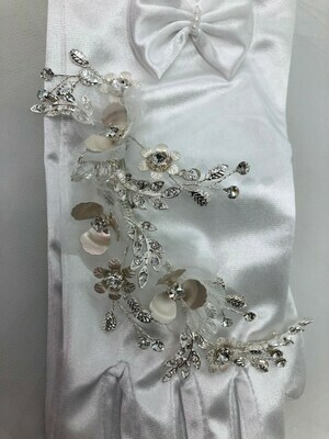 Breathtaking Delicate Tulle &amp; Floral Hair Clip