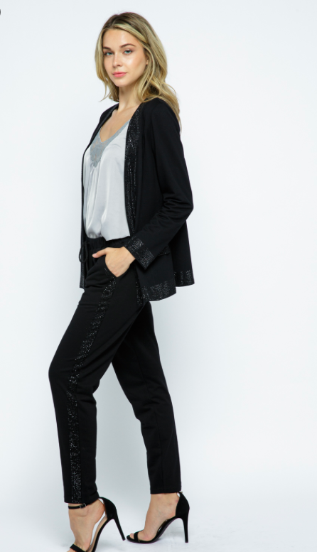 Side Embellished Jogger Pants