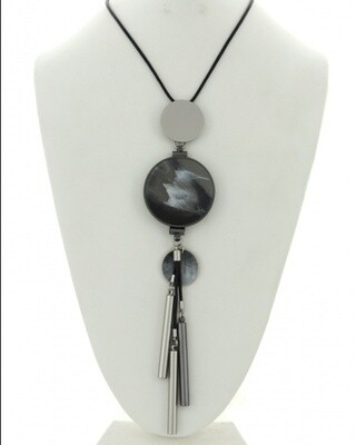 Cellulose Acetate Graduating Long Necklace Cellulose Acetate Graduating Long Necklace