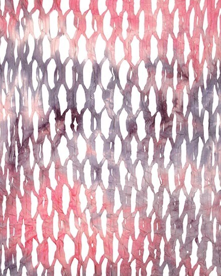 Pink Purple Net Tie Dye Oblong Scarf