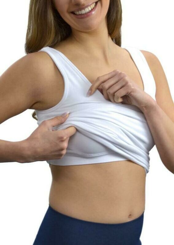 Built in Bra V-Neck/Scoop Neck Top