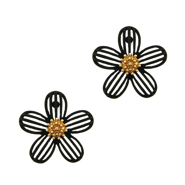 Open Floral Stud Earring