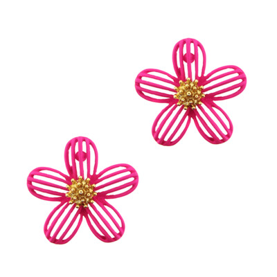 Open Floral Stud Earring