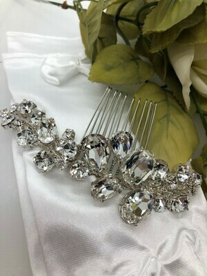 Bold Multi Shape Crystal Hair Comb