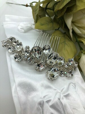 Bold Multi Shape Crystal Hair Comb
