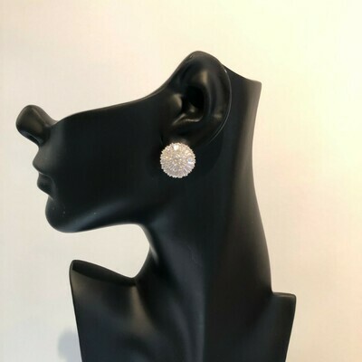Exquisite Baguette Burst Large CZ Stud 