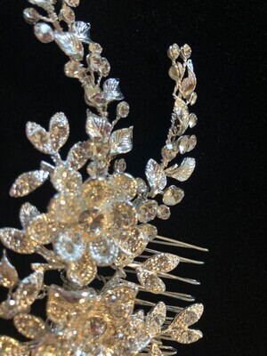 Beautiful Floral Leaf Branch Hair Comb