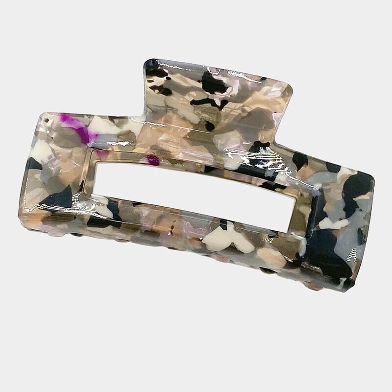 Cut Out Rectangle Hair Claw Clip