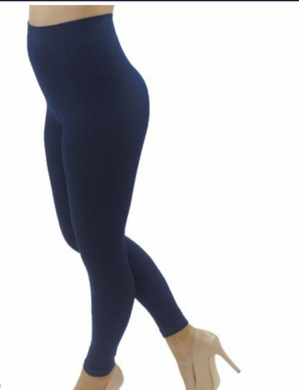 High-Waist Denim Look Jegging