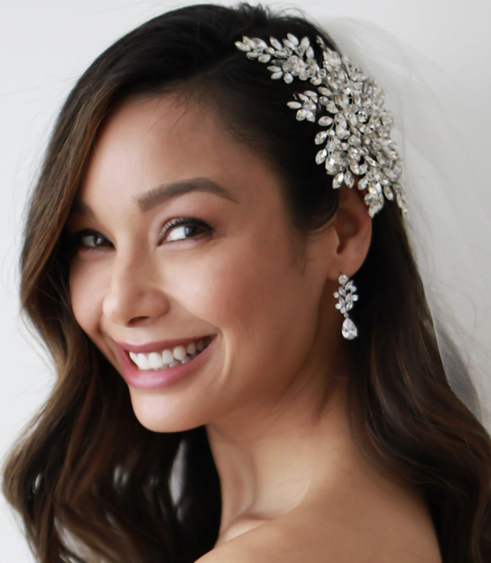 Shimmering Marquise/Round Crystal Hair Comb