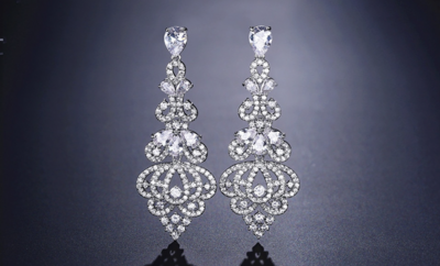 Gorgeous Vintage Zirconia Crystal Chandelier