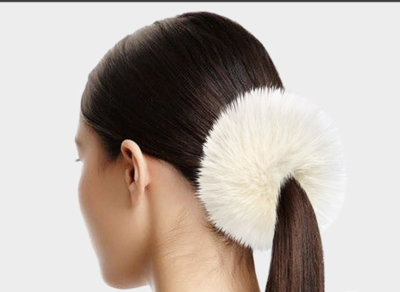 Real Fox Fur Hair Scrunchies
