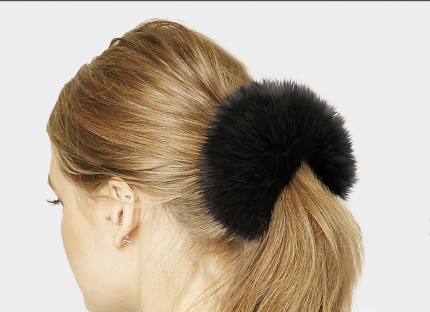 Real Fox Fur Hair Scrunchies