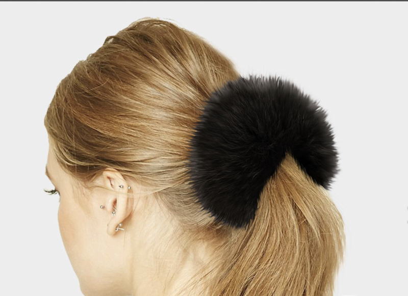 Real Fox Fur Hair Scrunchies Real Fox Fur Hair Scrunchies