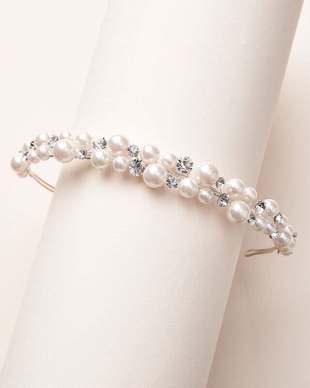 Modern Pearl/Crystal Headband