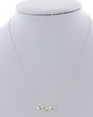 Silver Delicate Love Necklace