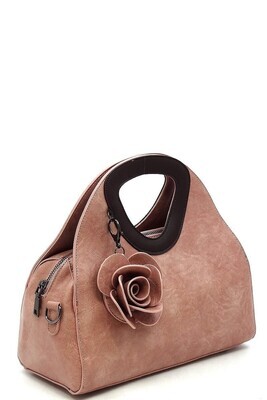 Unique  3D Flower Top Handle Satchel Unique  3D Flower Top Handle Satchel