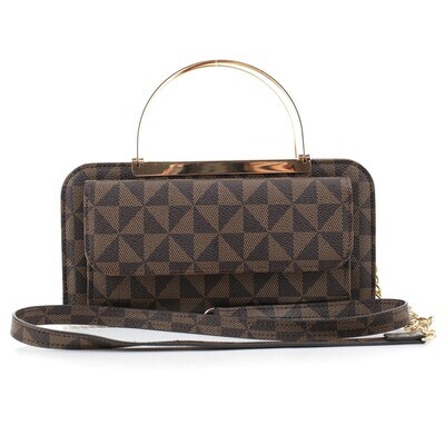 Monogram Round Top Handle Crossbody Bag/Wallet