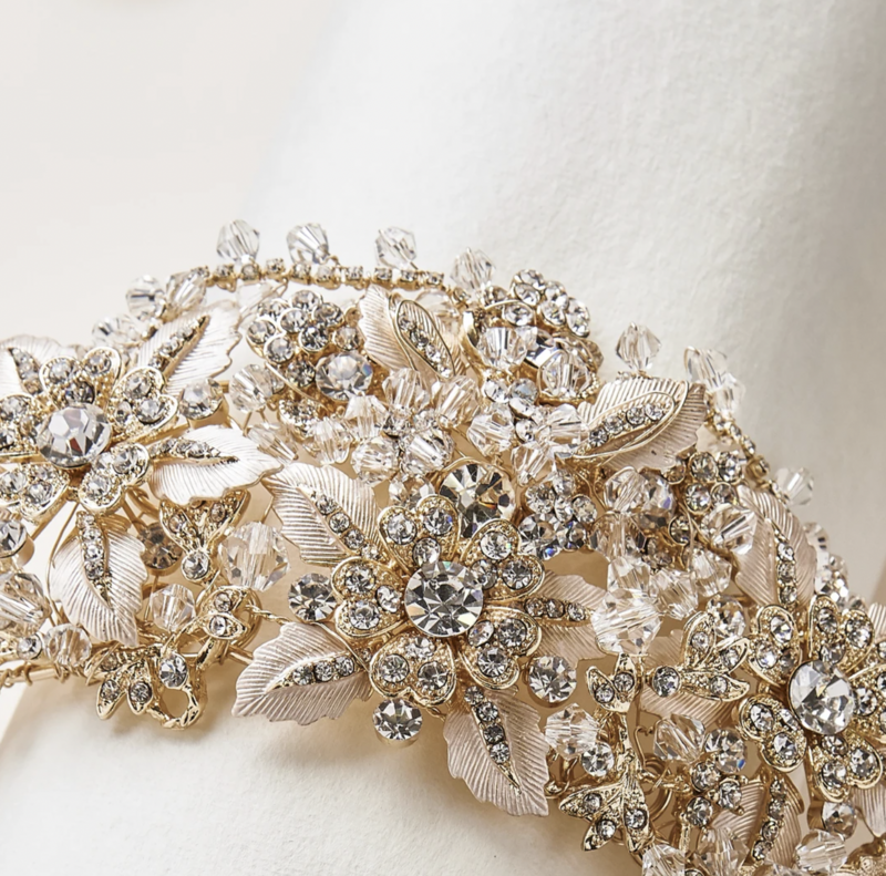 Gorgeous Bold Floral Bridal Tiara